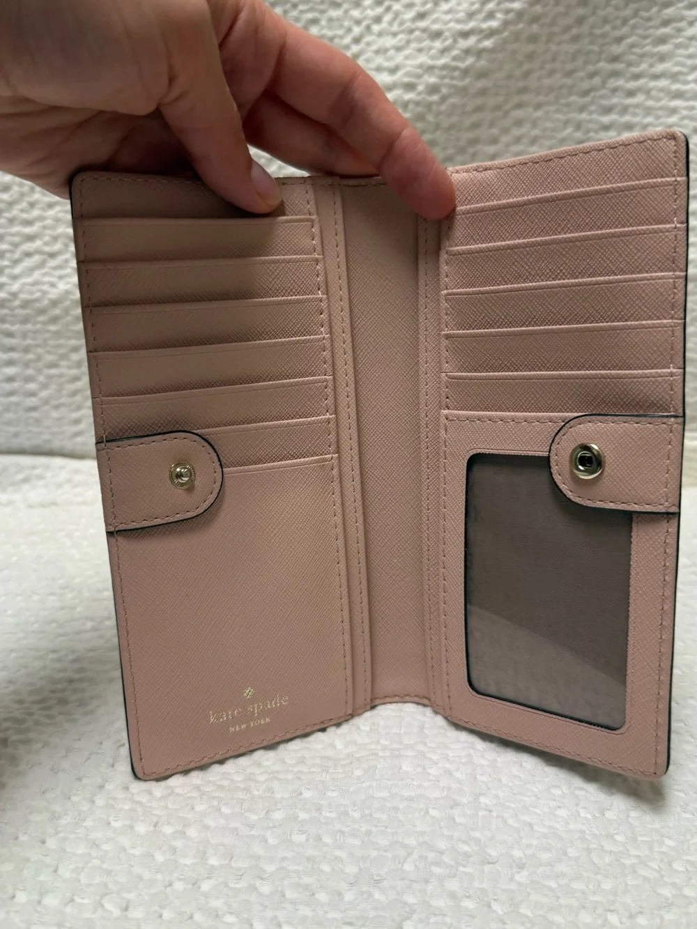 Kate Spade | Blush Pink & Black Tote Bag with Matching Wallet